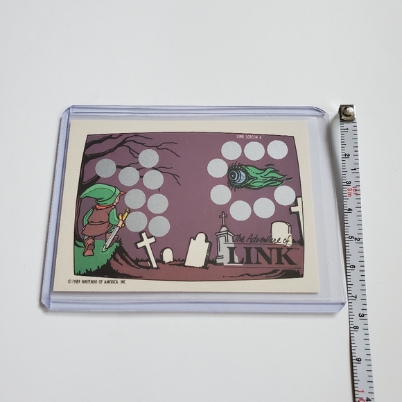 Topps Nintendo Scratch-Off Game Cards Zelda Screen 4/10 Donkey Kong 1989 Vintage - Picture 7 of 12